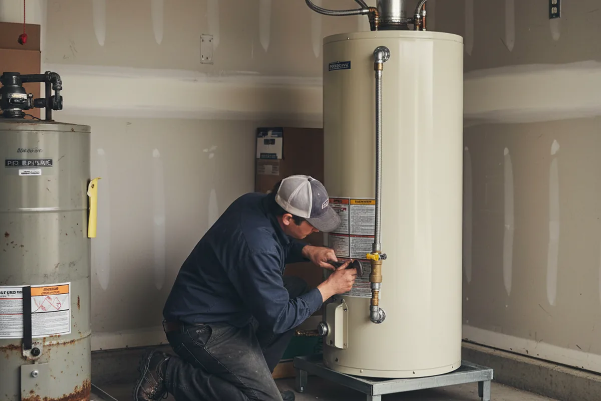 Water heater and shutoff valve replacement in Rollinsville